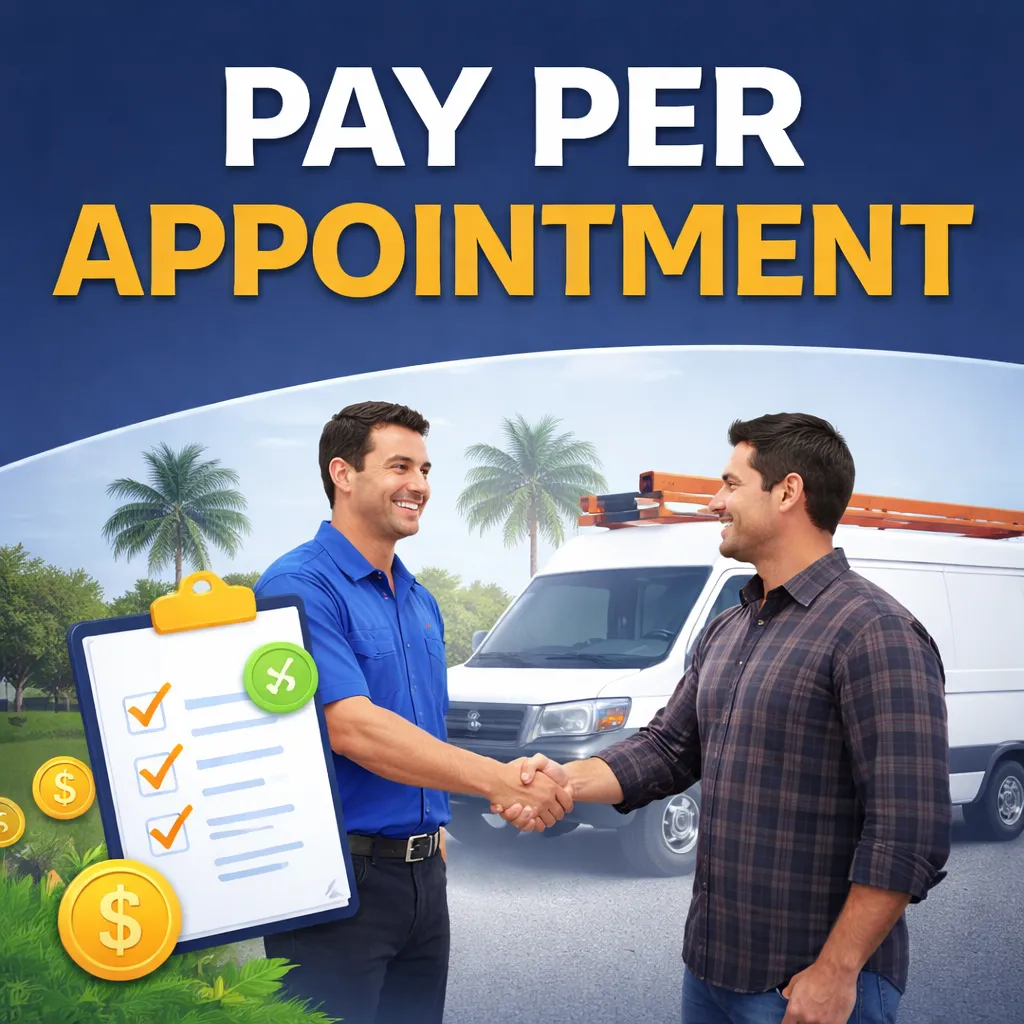 Pay per appointment marketing system that helps service businesses book qualified calls