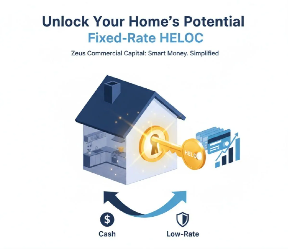 Unlock Your Home's Potential: Introducing the Fixed-Rate HELOC from Zeus Commercial Capital