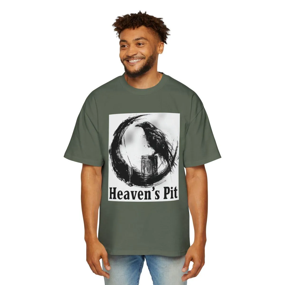 Heaven's Pit, Men's Heavy Oversized Tee