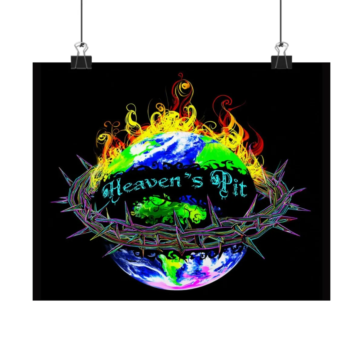 Heaven's Pit Art Print, Vibrant Wall Decor