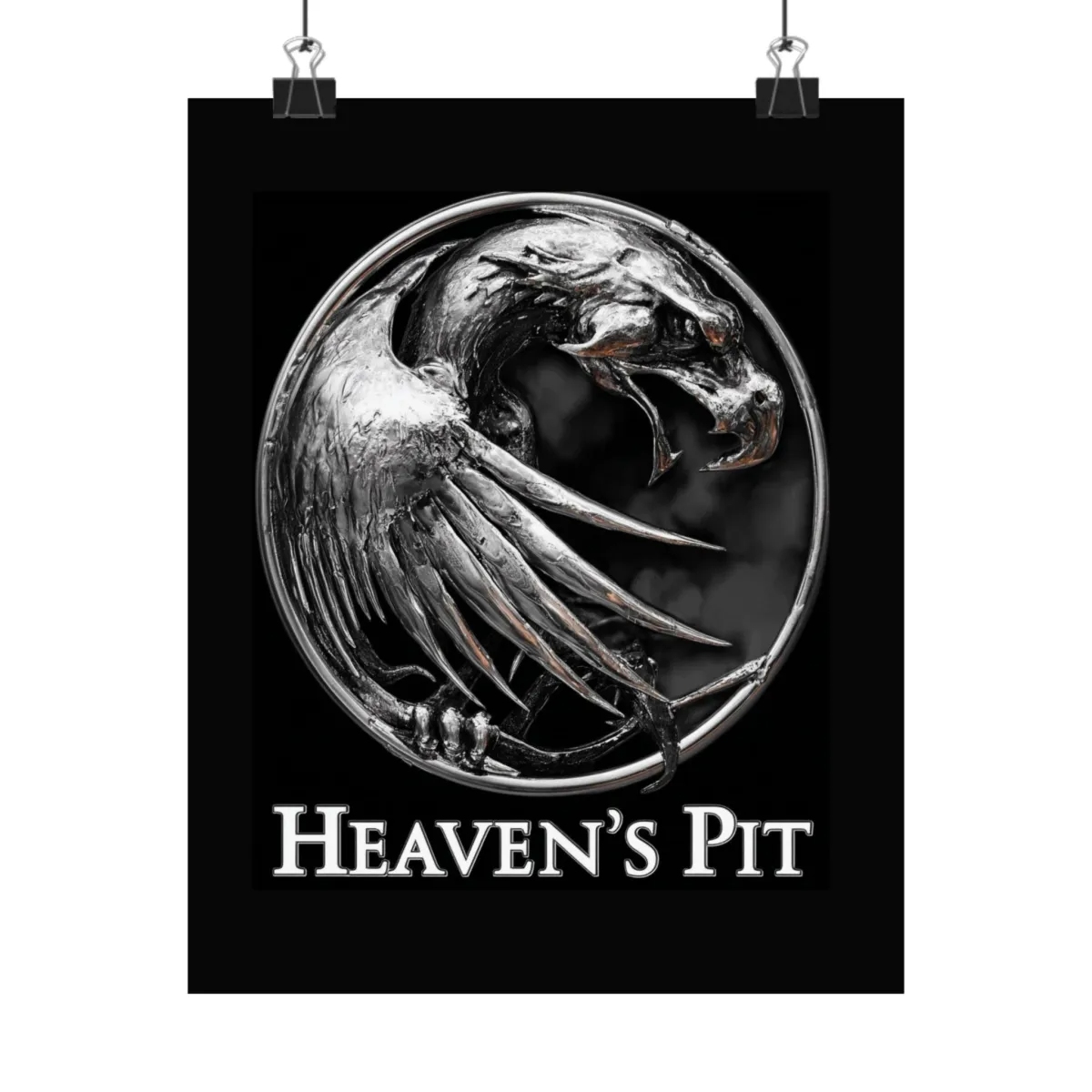  Heaven's Pit Matte Poster, Dark Wall Art