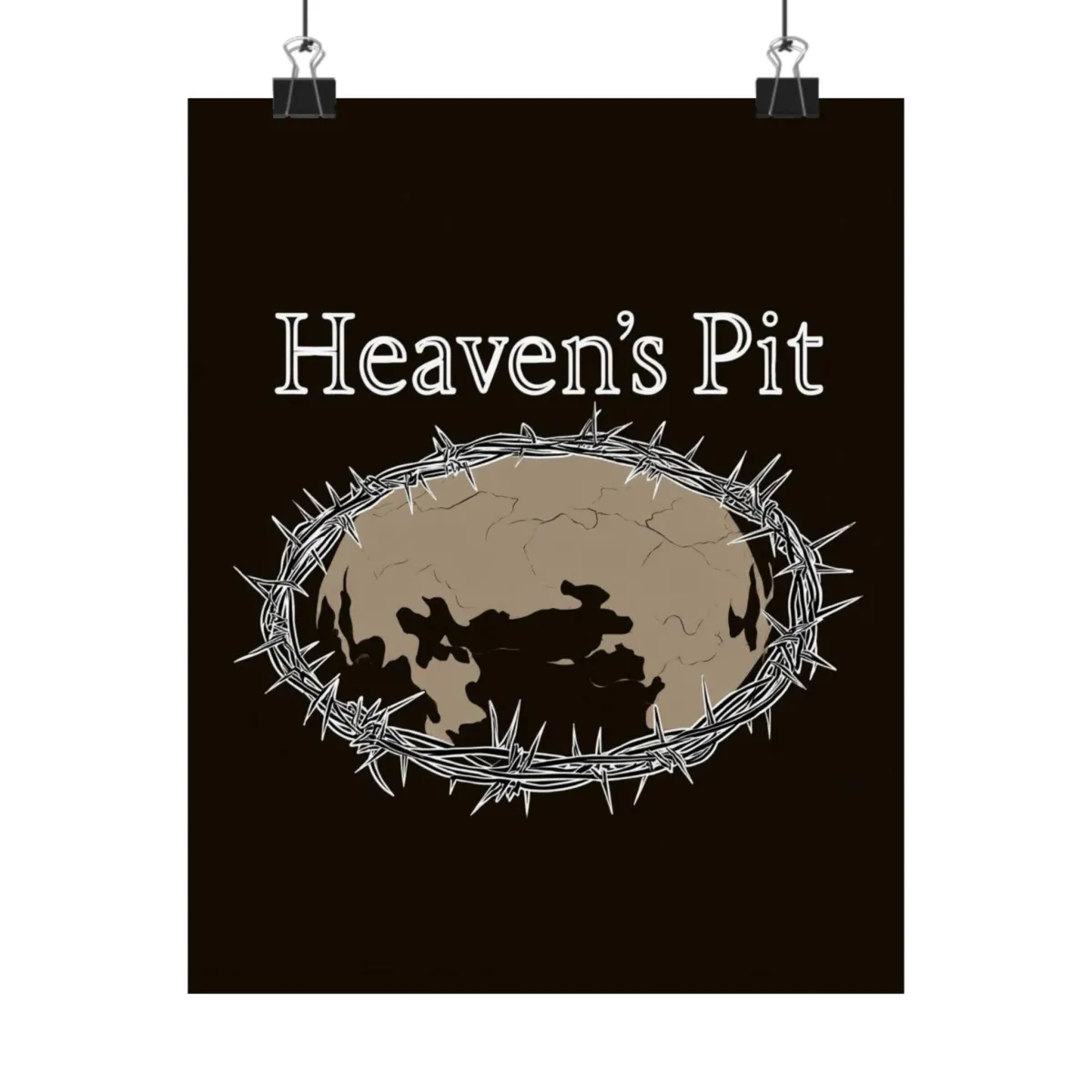  Heaven's Pit Matte Vertical Posters, Religious Art