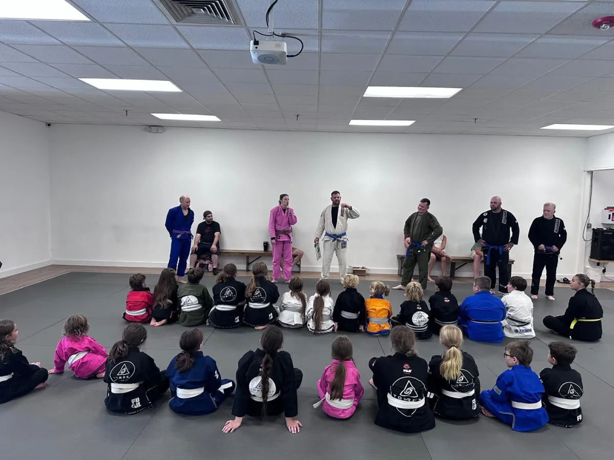 Brazilian Jiu-Jitsu for kids – youth preparing for martial arts
