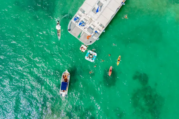 Pasadía en la Ciénaga de los Vásquez con Flamante Catamarán, una experiencia de ecoturismo y buceo en arrecifes artificiales.