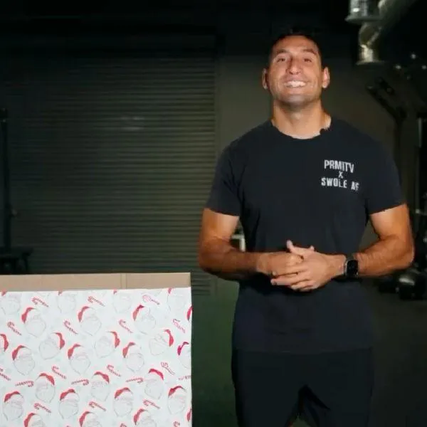 primitive x Swole AF gym logo