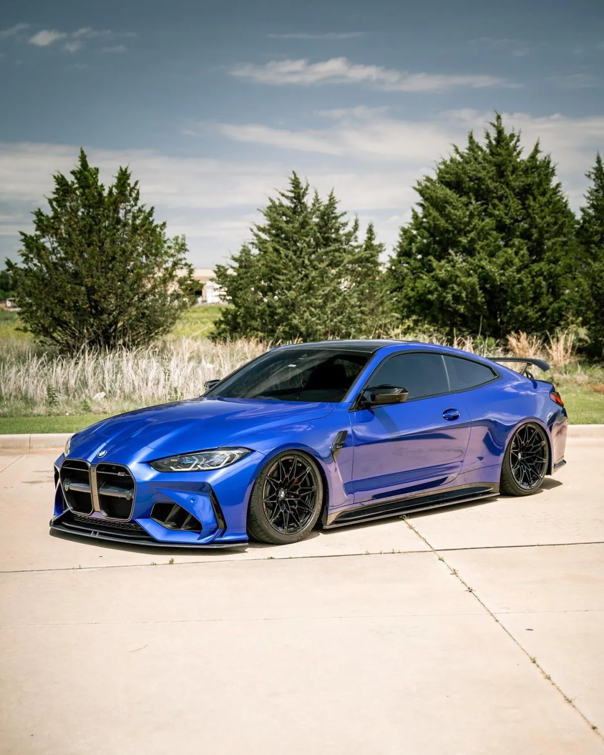 Blue BMW built for performance