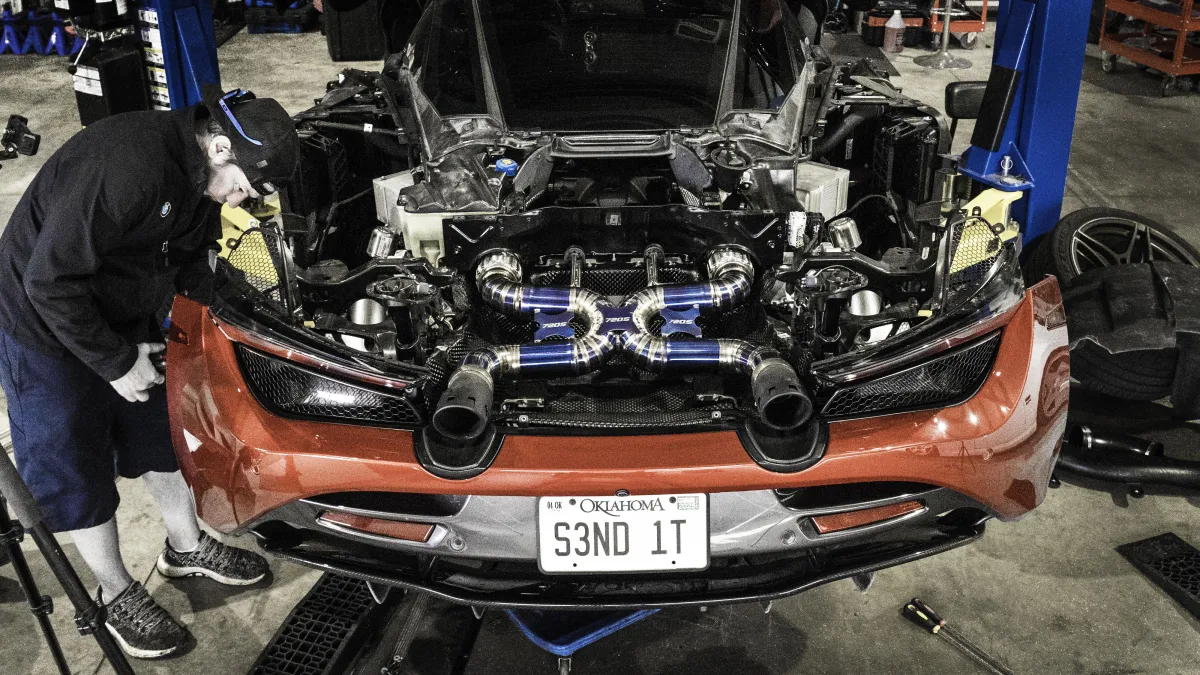 Custom build in performance car