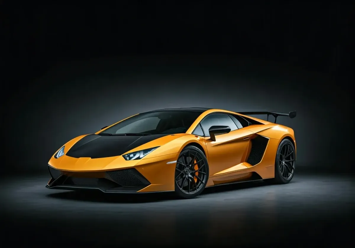 Orange and black Lambo
