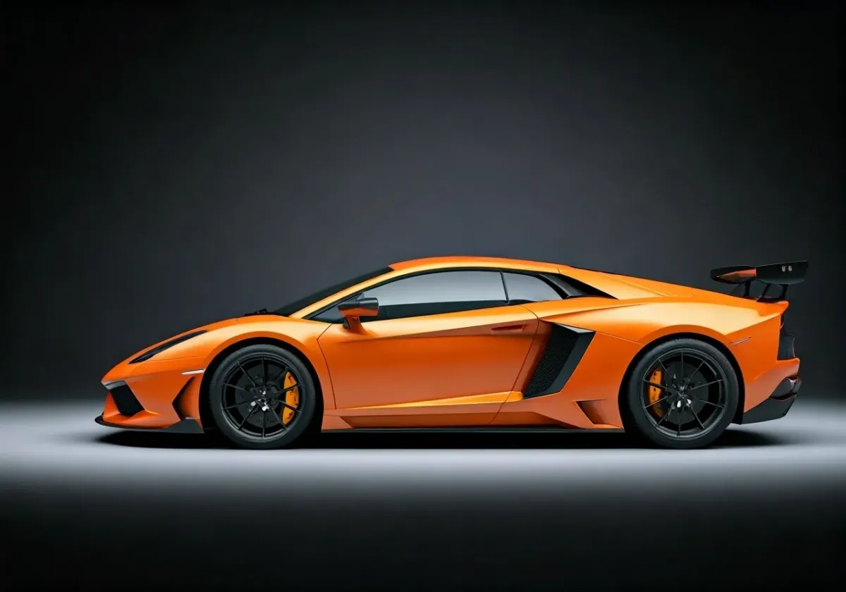 orange Lamborghini