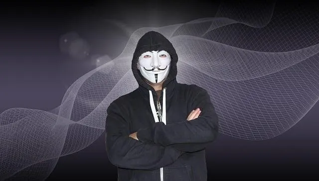 Hacker with crossed arms