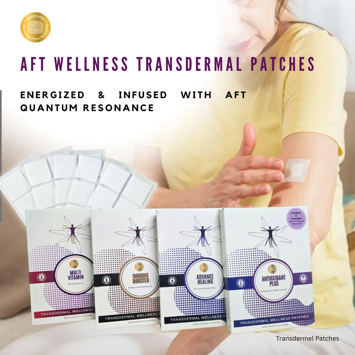 AFT Wellness Patch supporting vitality, focus, and holistic wellness