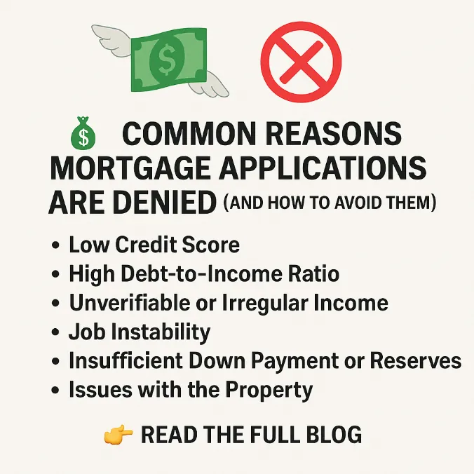 🏦❌ Top Mortgage Denial Reasons & How to Get Approved 💡📈