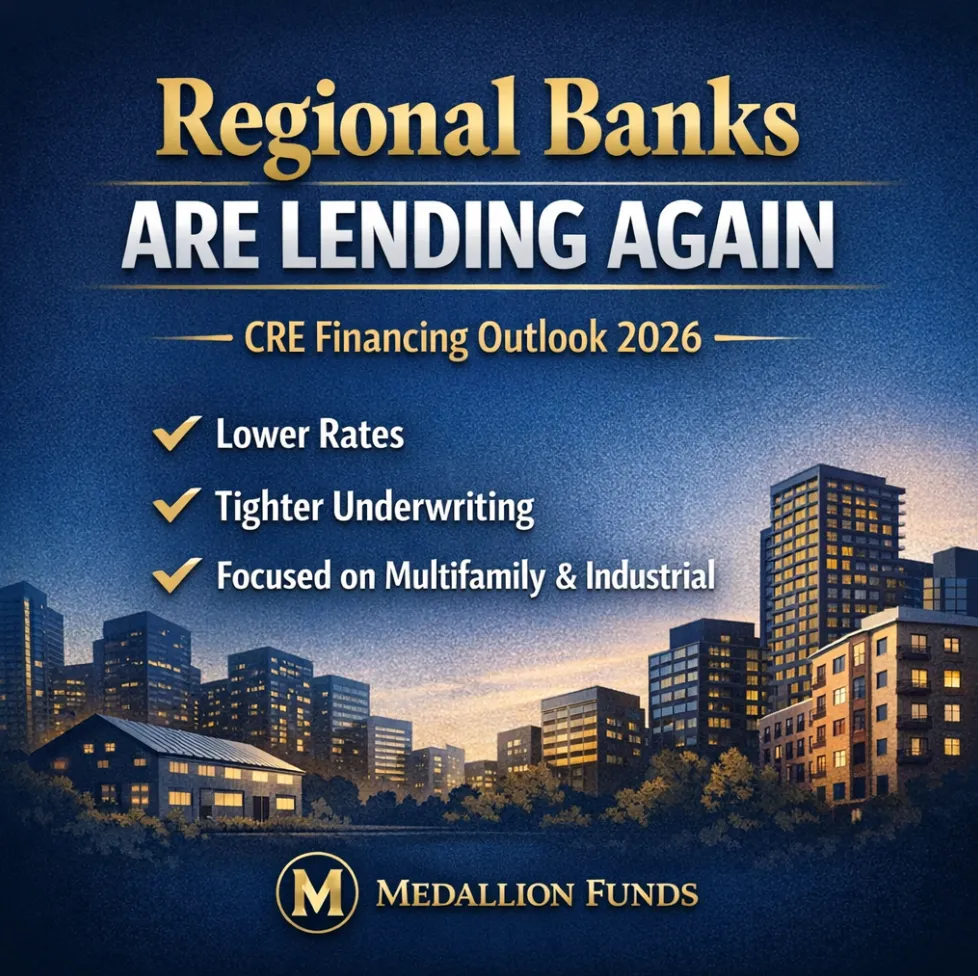 š¢š° CRE Financing Is Thawing: Why Regional Banks Are Re-Entering the Market (Cautiously)