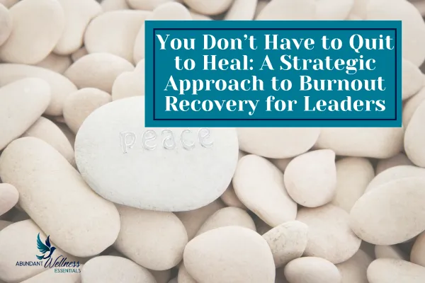 You don't have to quit to heal with rocks in the background