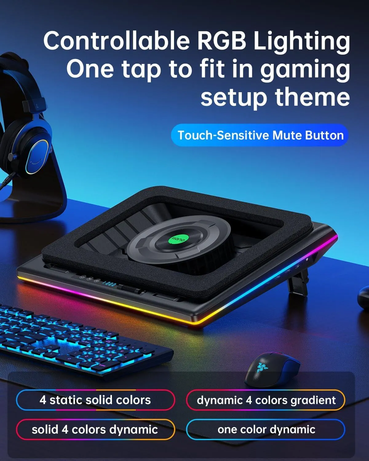 llano RGB Laptop Cooling Pad