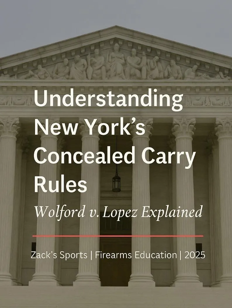 Understanding New York’s Concealed Carry Rules and the Supreme Court’s Wolford v. Lopez Case
