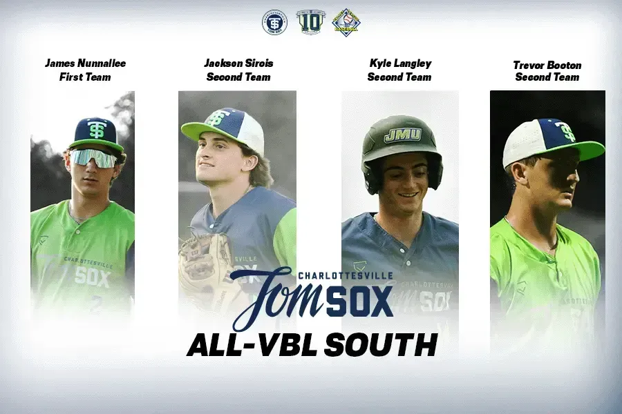 Four Tom Sox Named To All-South Division Teams