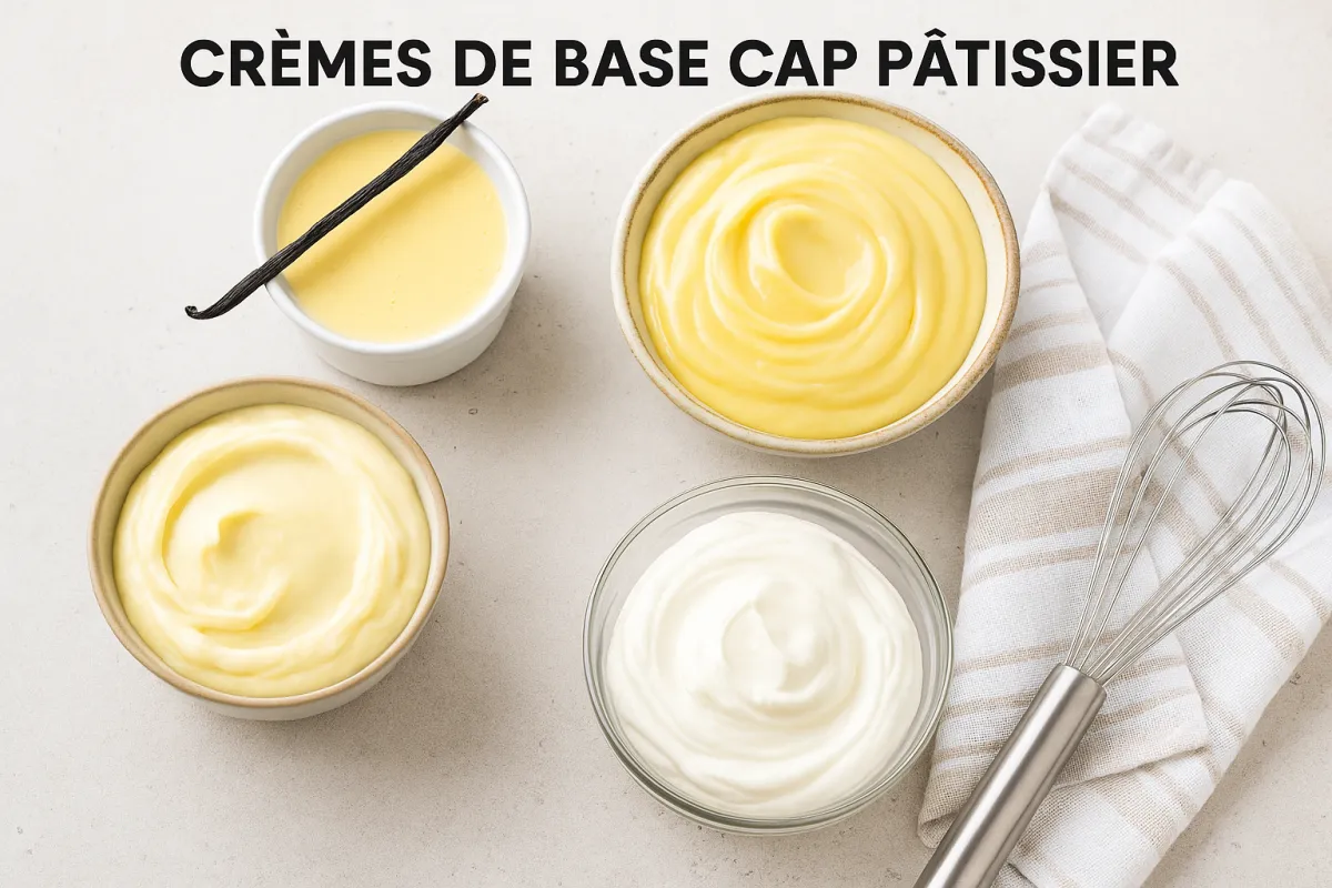 Crèmes de base CAP Pâtissier : les recettes incontournables à maîtriser pour l’examen