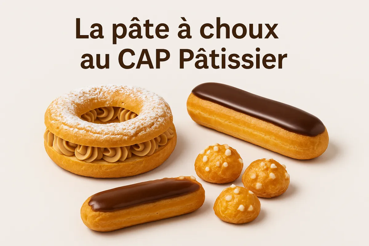 Pâte à choux CAP Pâtissier : la recette incontournable et ses déclinaisons à maîtriser pour l’examen