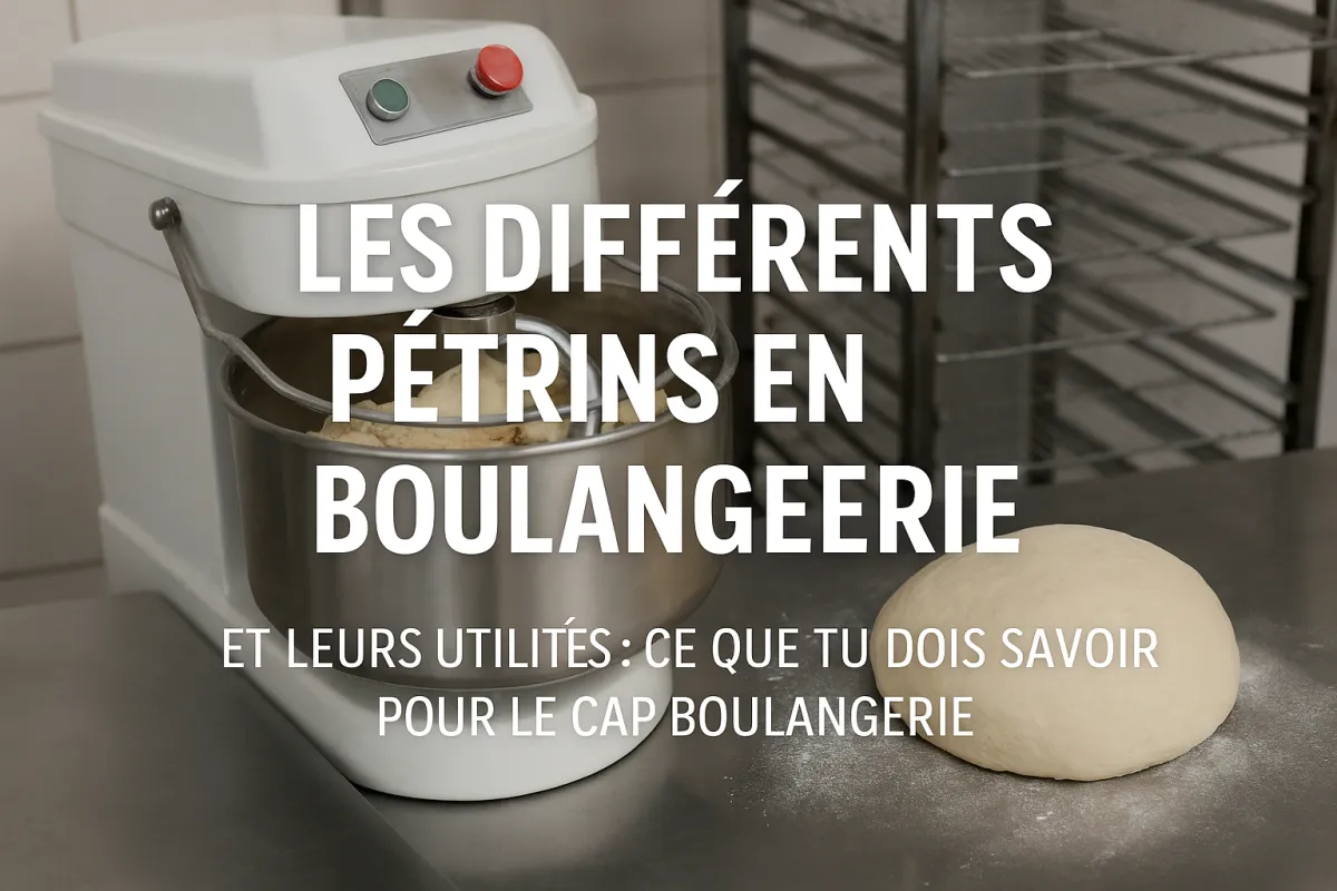 Les différents pétrins en boulangerie et leurs utilités : ce que tu dois savoir pour le CAP Boulangerie