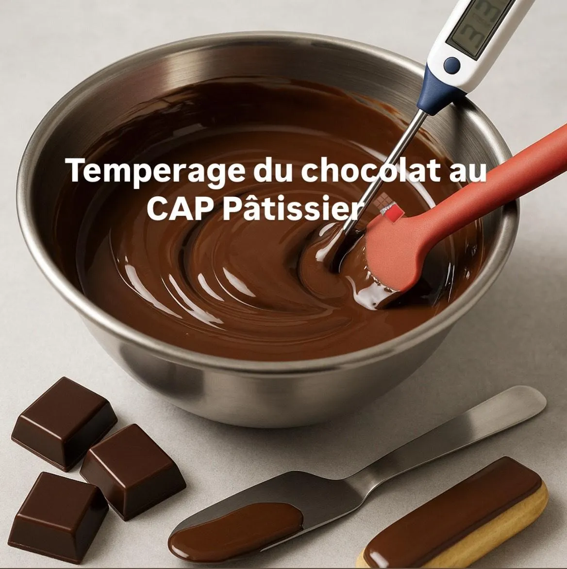 Réussir le tempérage du chocolat au CAP Pâtissier : méthodes, erreurs à éviter et conseils pratiques