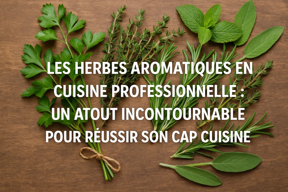Les herbes aromatiques en cuisine professionnelle : un atout incontournable pour réussir son CAP Cuisine