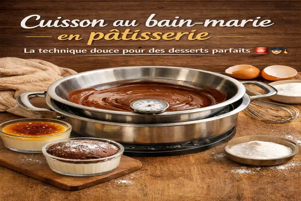 Cuisson au bain-marie en pâtisserie : la technique douce pour des desserts parfaits