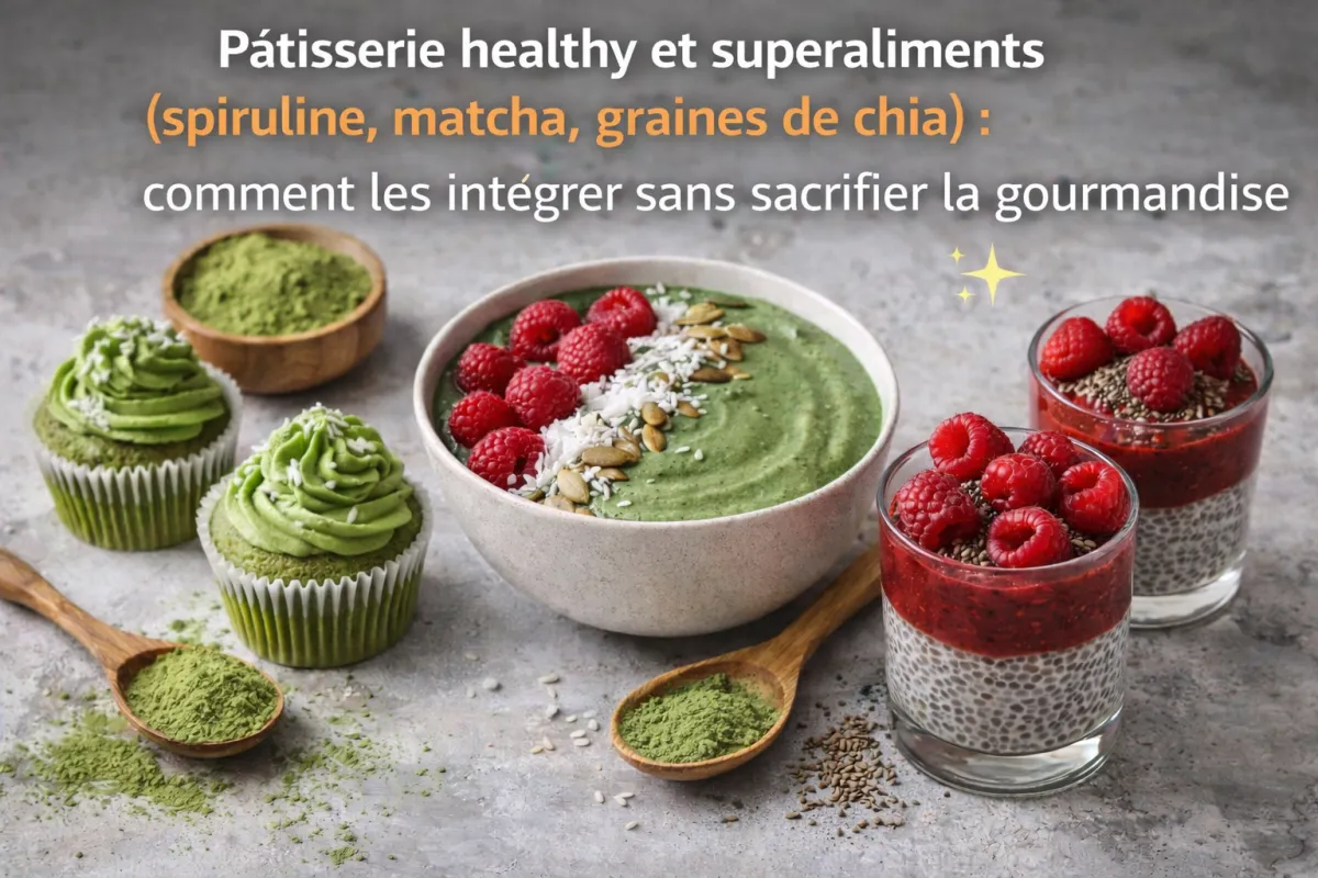Pâtisserie healthy et superaliments : comment les intégrer sans sacrifier la gourmandise