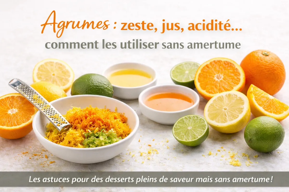 Comment utiliser les agrumes en pâtisserie sans amertume (et réussir ses desserts au CAP)