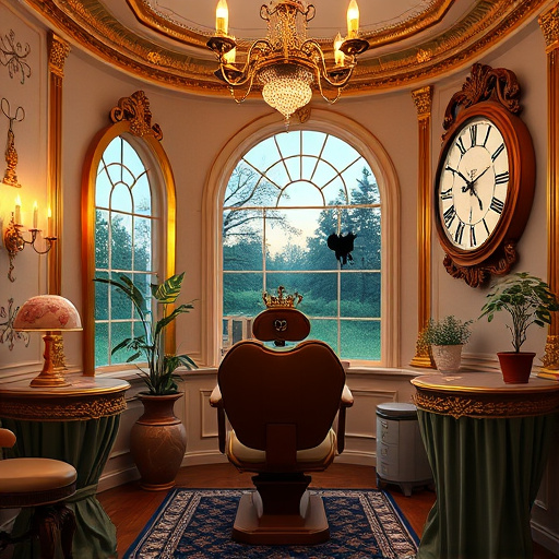 Art Deco-inspired blog cover image featuring a stylized dental clinic in Ocean Park, BC. The clinic showcases elegant geometric patterns, ornate windows, and sleek lines typical of the Art Deco movement. The facade includes a shimmering sea glass accent wall, highlighting the nearby ocean and subtly incorporates dental symbols into the architecture. Surrounding the clinic is a vibrant coastal landscape with soft waves on sandy shores and lush greenery, reflecting Ocean Park's natural beauty. The color palette includes warm tones like seafoam green, deep teal, and sandy beige, accented with opulent gold. Whimsical details such as oversized toothbrushes and tooth-shaped clouds float playfully in the sky, adding a dental theme. In the background, a stylized beach features elegant lounge chairs and colorful umbrellas, suggesting relaxation. Stylized seagulls soar above, with wings forming abstract patterns that evoke dental motifs, creating a blend of sophistication and playful charm that captures the essence of same-day dental services in a picturesque coastal setting.