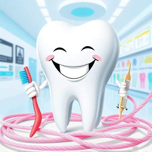A hyperrealistic blog cover image showcasing "Dental Crowns White Rock, BC", depicting a modern dental clinic. The environment features bright, well-lit spaces with soothing blue and white tones that create a calm and professional atmosphere. In the center, a sparkling dental chair is illuminated under overhead lights, surrounded by meticulously arranged dental tools and glossy dental crowns displayed artistically. Quirky details include a miniature beach scene within an aquarium, complete with tiny seashells and playful fish that reflect the coastal charm of White Rock. An array of dental crowns is arranged to mimic a wave, symbolizing both the beach and the craft of dentistry. The background reveals large glass windows offering a view of a serene, sandy beach with colorful umbrellas, blending dental care with the local environment. The overall tone is inviting and professional, instilling comfort and confidence in potential clients regarding their dental care choices. The color palette features soft blues, whites, and gentle pastels, evoking serenity while emphasizing the high quality of dental services in White Rock, BC. The composition balances a clean, modern aesthetic with whimsical elements that engage and intrigue the viewer about dental crowns and their significance.