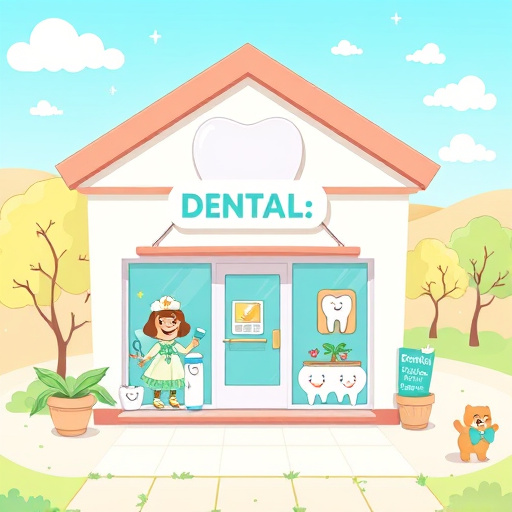 A whimsical dental office illustration featuring oversized dental instruments, including toothbrushes and floss spools, creates a humorous and engaging environment. A friendly tooth mascot with a big smile stands next to a vibrant dental insurance policy shaped like a polka-dotted dental chair. The background shows soothing minty green and soft blue colors, enhanced by floating bubbles symbolizing fresh breath. Playful elements include a cheerful dental mirror character wearing sunglasses and a tiny superhero cape, suggesting that dental insurance can be a hero. Above, a sparkling tooth-shaped banner playfully invites viewers to learn more. The vibrant digital art uses a pastel color palette of greens, blues, and whites, conveying warmth and friendliness while making the topic of dental insurance feel approachable.
