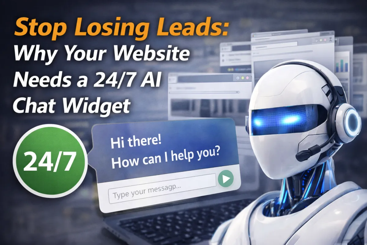 Stop Losing Leads: Why Your Website Needs a 24/7 AI Chat Widget