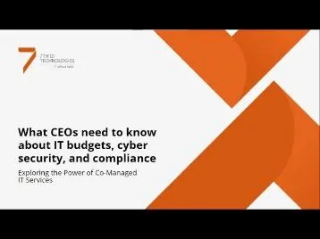 What SMBs Need to Know about IT Budgets, Cybersecurity, & Compliance