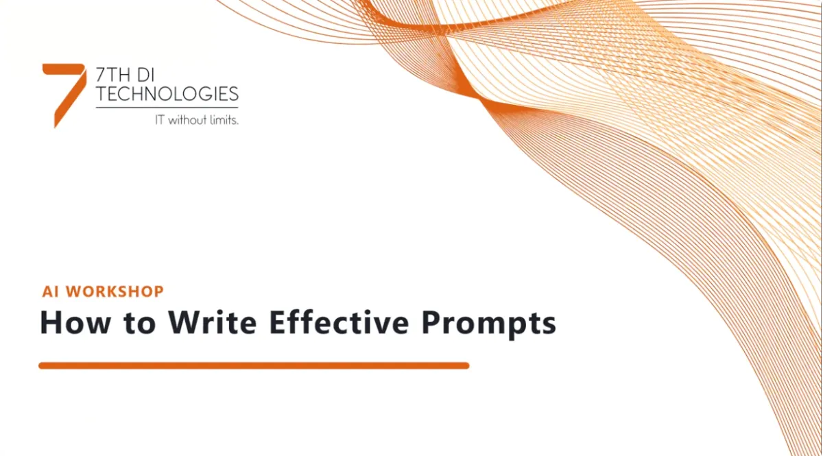 AI Workshop: How to Write Effective Prompts