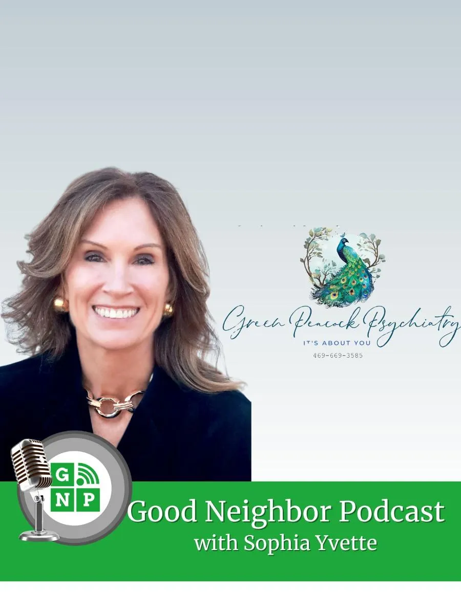 Keri Kendall with Green Peacock Psychiatry