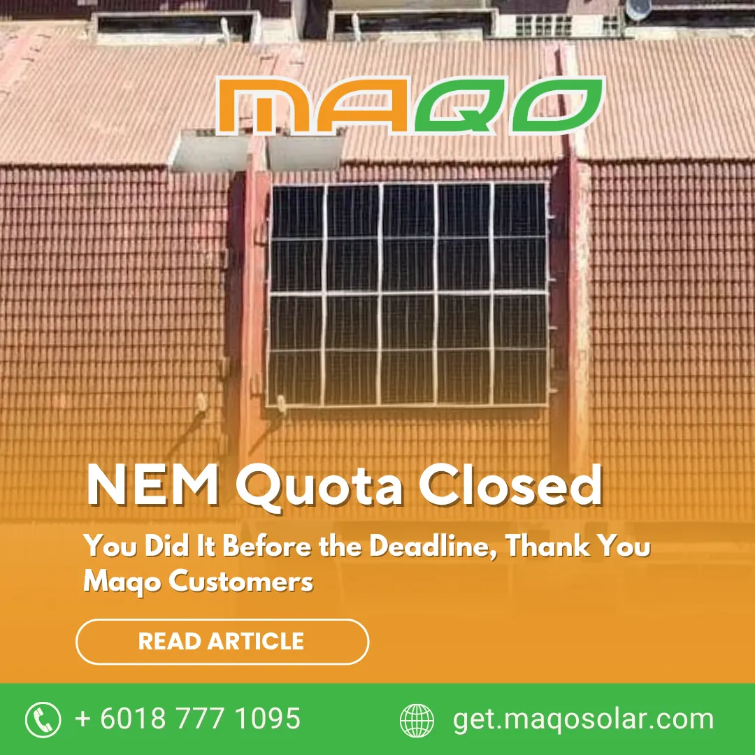 NEM Quota Closed - You Did It Before the Deadline, Thank You Maqo Customers