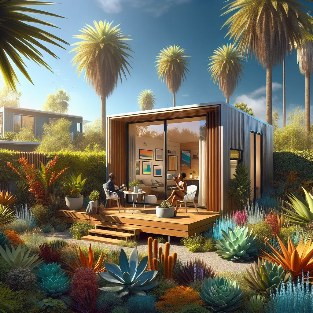 Illustration related to Unlocking the Potential of Modular ADUs in California: Sustainable Living, Flexibility, and Financial Freedom with ADU Resources