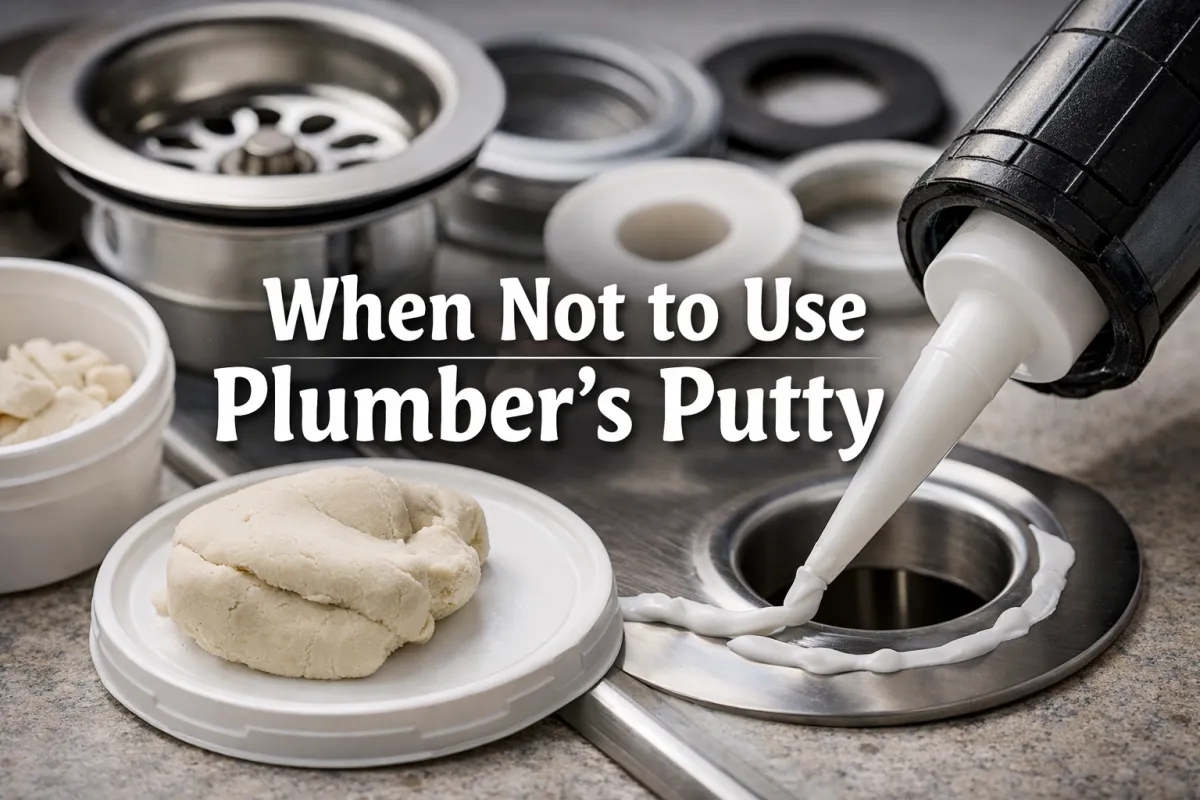 When Not to Use Plumber’s Putty (And What to Use Instead)