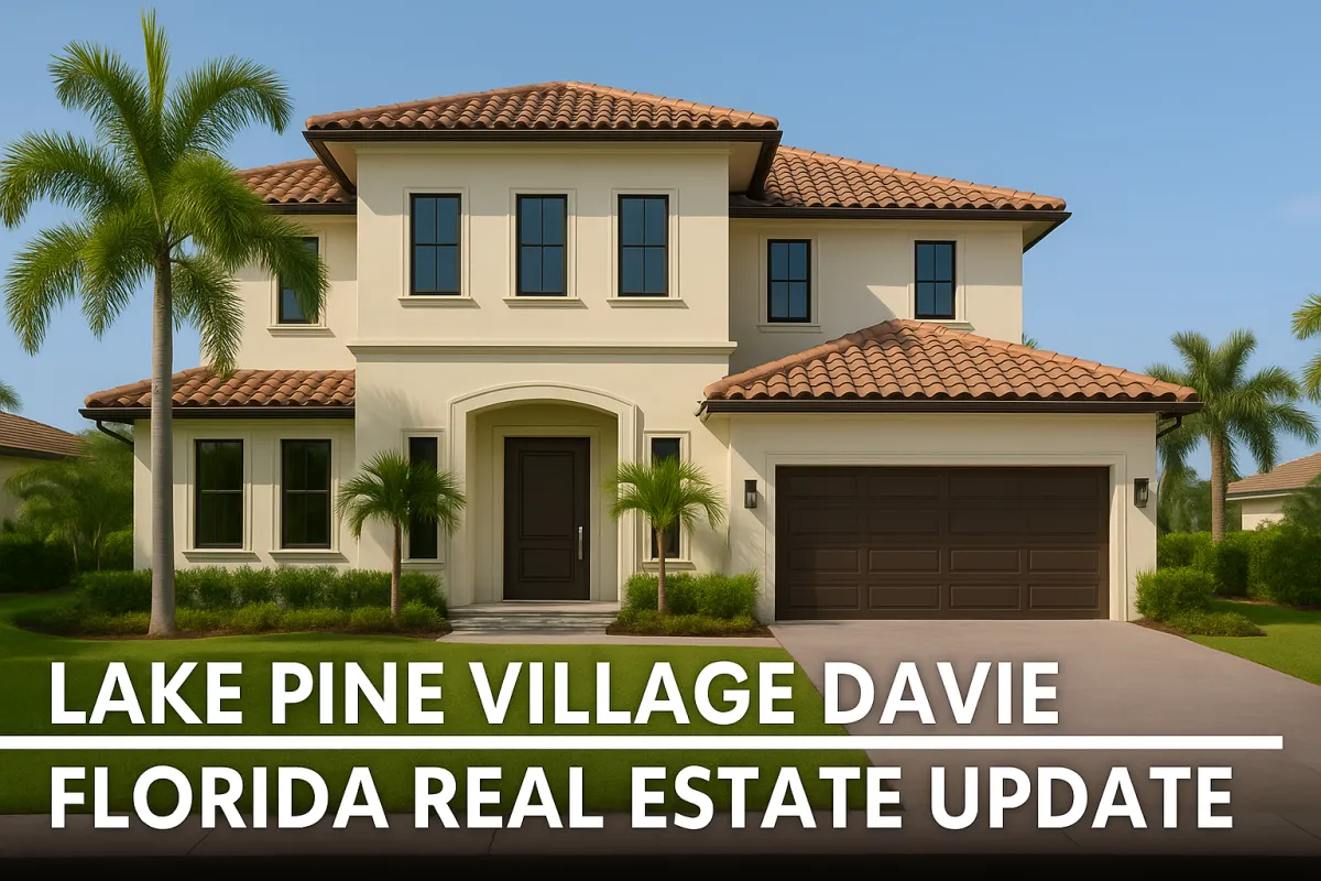 Lake Pine Village Davie Florida Real Estate Market Update July 2025
