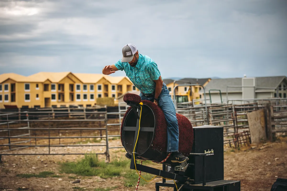 riding a drop barrel