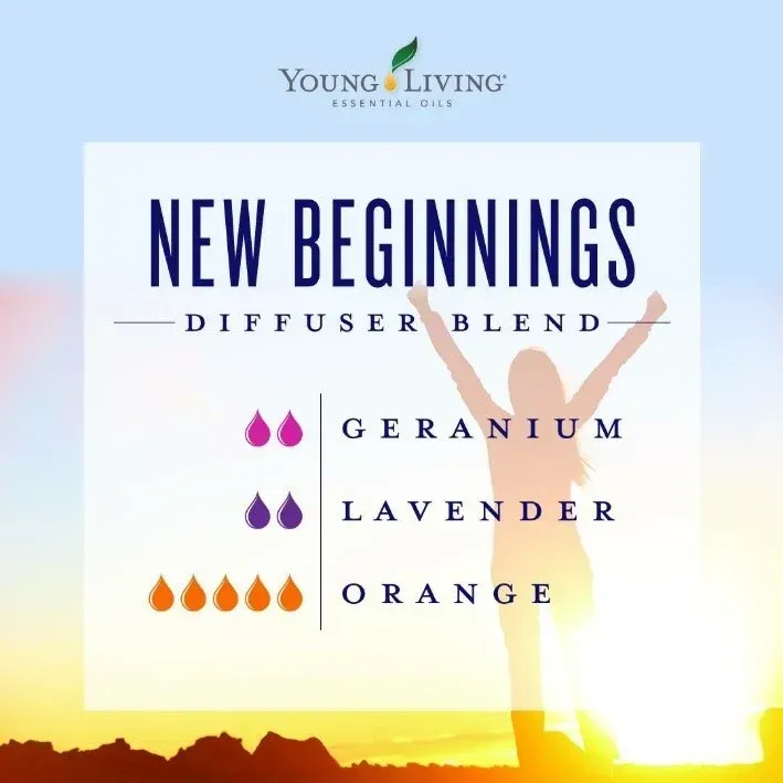 Essential Oil Spotlight: New Beginnings Diffuser Blend (Geranium, Lavender, Orange)