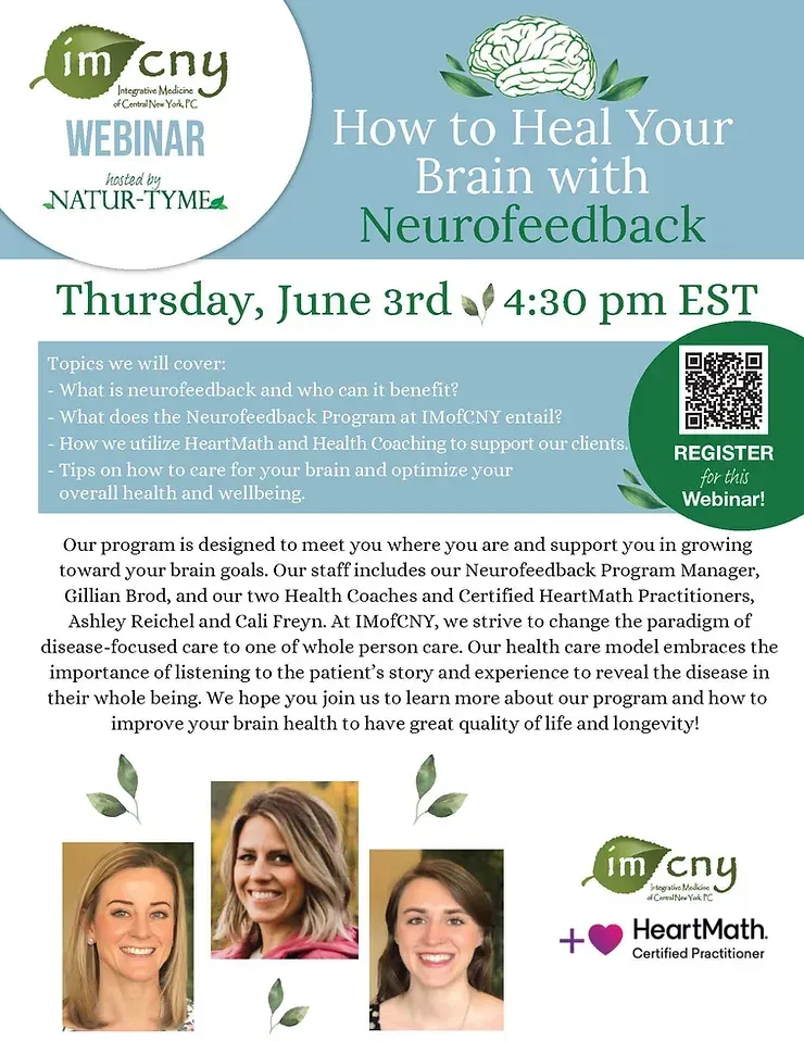 Join Us for a Webinar on How to Heal Your Brain with Neurofeedback