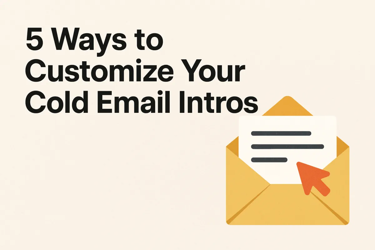 5 Custom Cold Email Intros