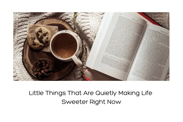 Little Things That Are Quietly Making Life Sweeter Right Now