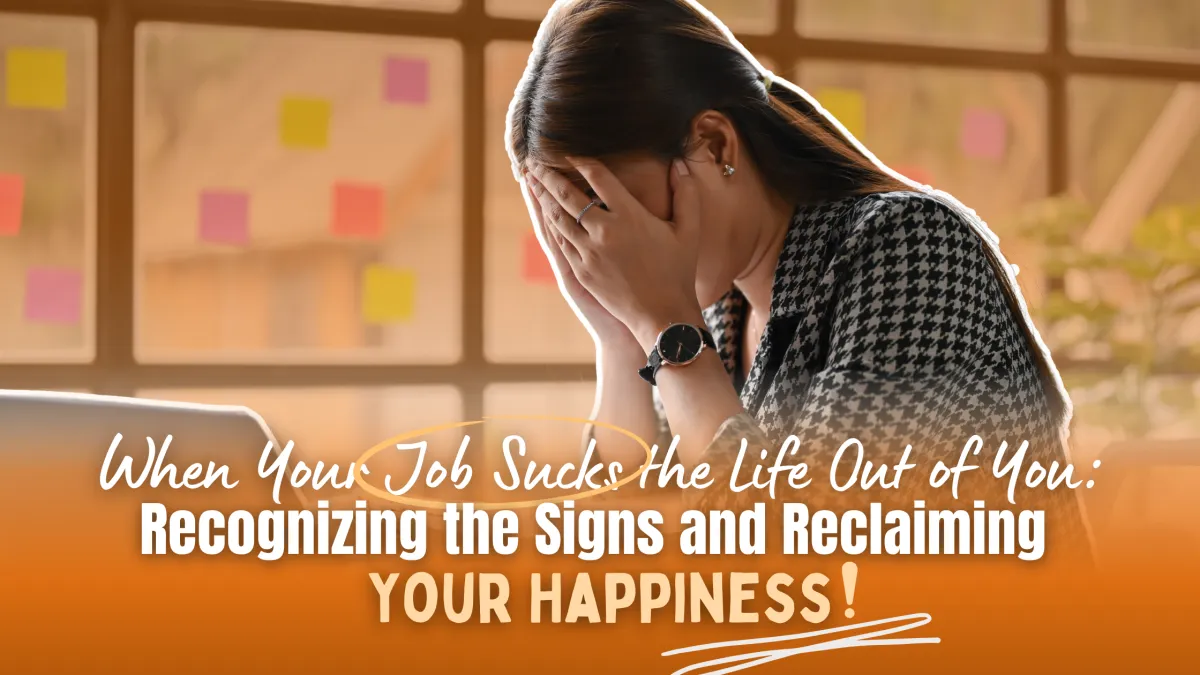 Christian Career Coach: When Your Job Sucks the Life Out of You: Recognizing the Signs and Reclaiming Your Happiness