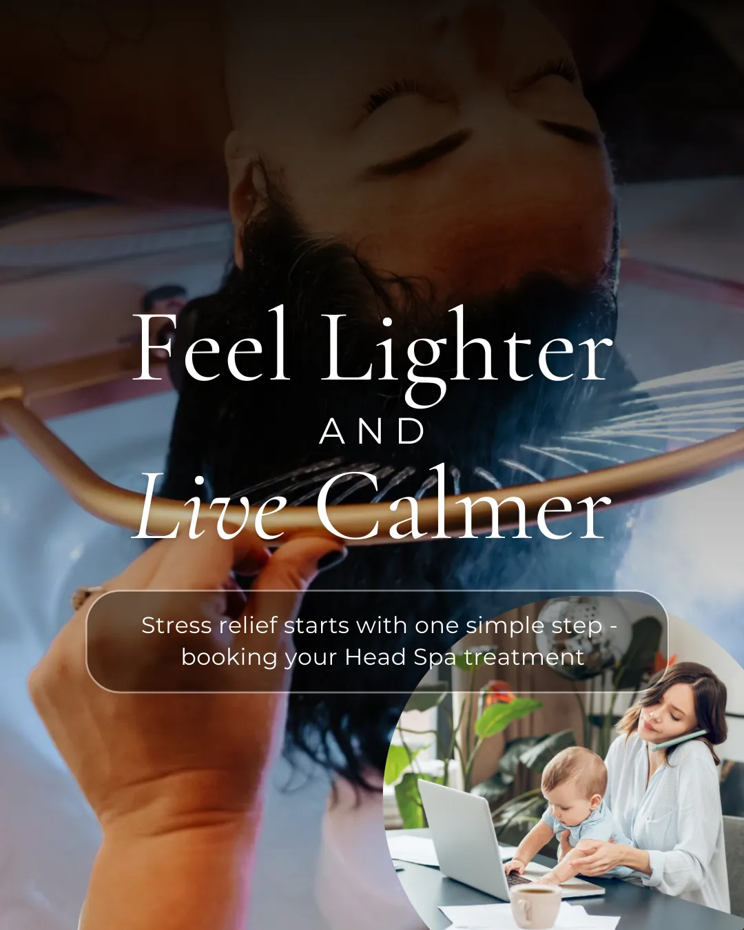 head spa relaxation for busy moms