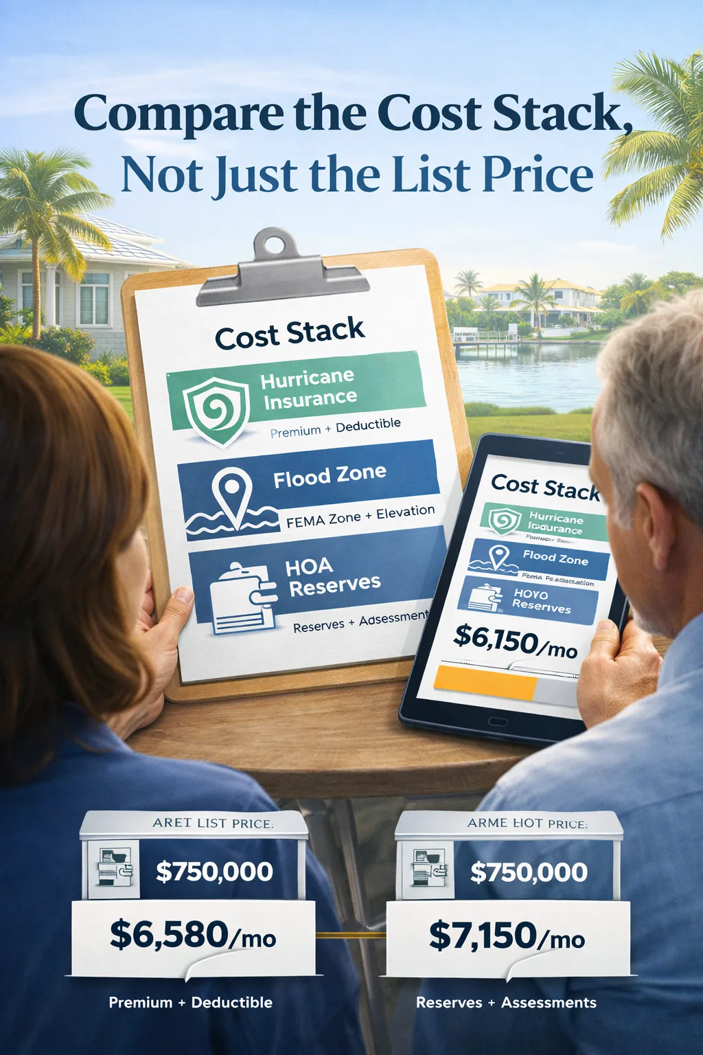 How to compare hurricane insurance, flood zones, and HOA reserves in Naples, Bonita Springs, Fort Myers, and Cape Coral before you fall in love with a home