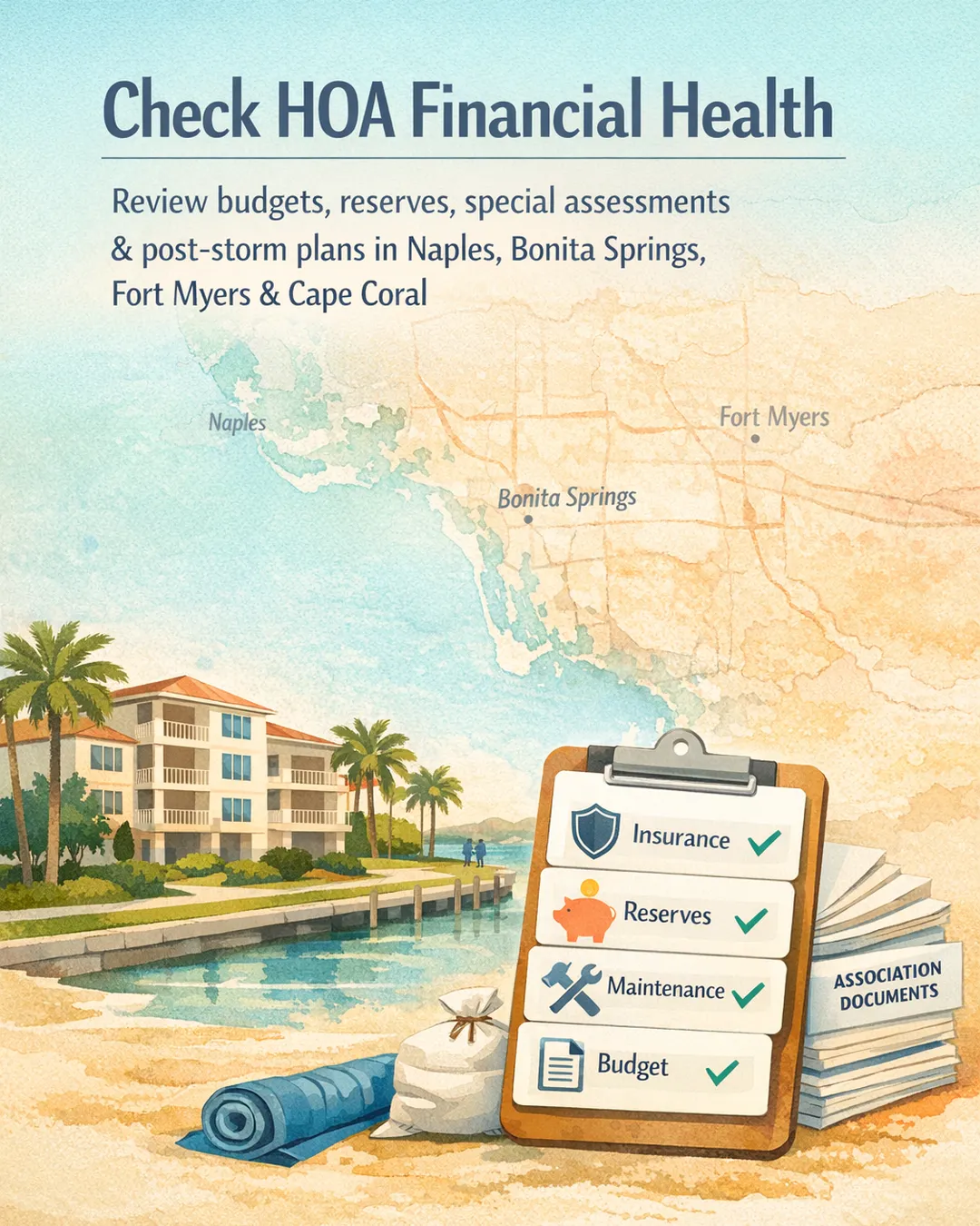 How to Evaluate HOA and Condo Association Financial Health in SWFL Before You Buy or List