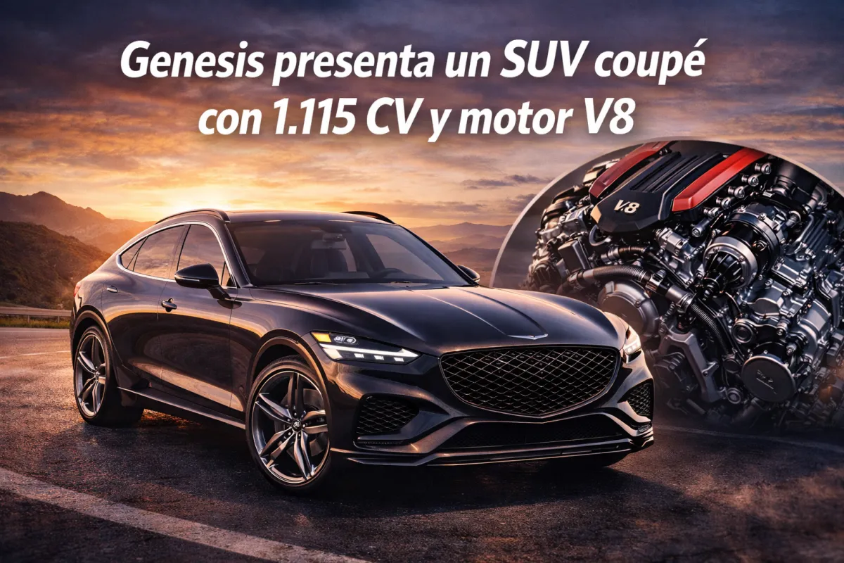 Genesis presenta un SUV coupé de 1.115 CV con motor V8
